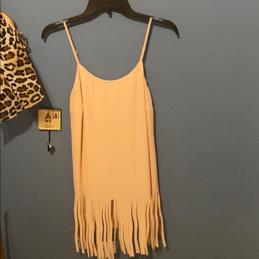 Vince Camuto Fringe Top (pink)